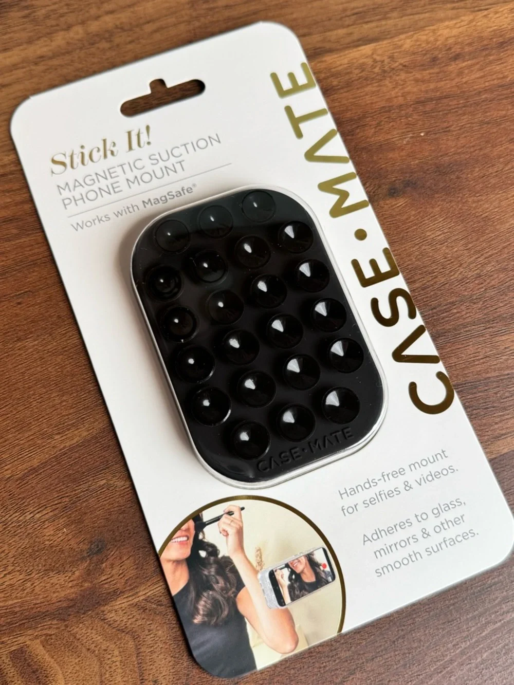 case-mate Stick It! Magnetic Suction Phone Mount - Midnight